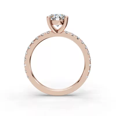 Kennedy Majestic Pavé Accent Engagement Ring