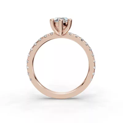 Kennedy Majestic Pavé Accent Engagement Ring