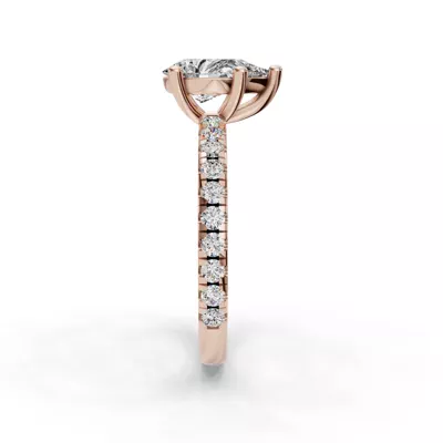 Kennedy Majestic Pavé Accent Engagement Ring