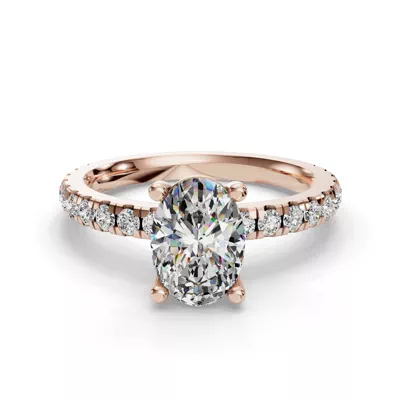 Kennedy Majestic Pavé Accent Engagement Ring
