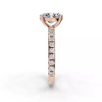 Kennedy Majestic Pavé Accent Engagement Ring