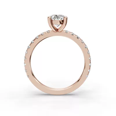 Kennedy Majestic Pavé Accent Engagement Ring