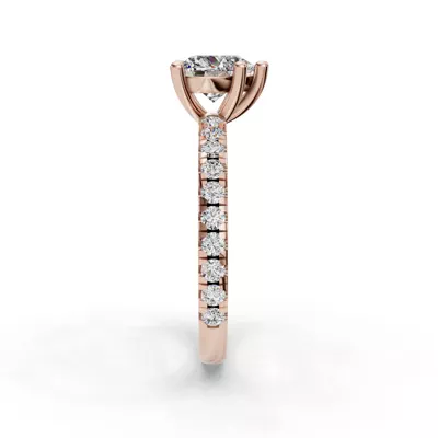 Kennedy Majestic Pavé Accent Engagement Ring