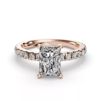 Kennedy Majestic Pavé Accent Engagement Ring