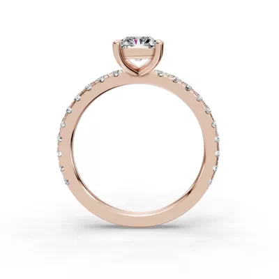 Kennedy Majestic Pavé Accent Engagement Ring