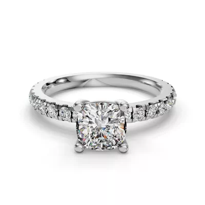 Kennedy Majestic Pavé Accent Engagement Ring