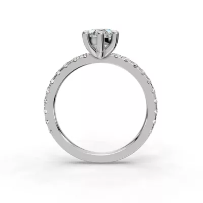 Kennedy Majestic Pavé Accent Engagement Ring