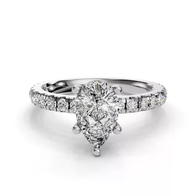 Kennedy Majestic Pavé Accent Engagement Ring