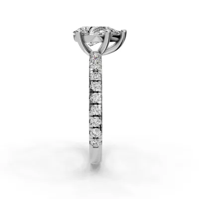 Kennedy Majestic Pavé Accent Engagement Ring