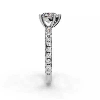 Kennedy Majestic Pavé Accent Engagement Ring