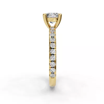 Kennedy Majestic Pavé Accent Engagement Ring