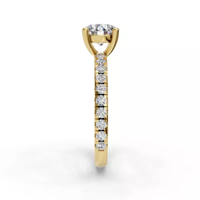 Kennedy Majestic Pavé Accent Engagement Ring