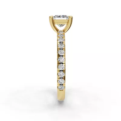 Kennedy Majestic Pavé Accent Engagement Ring