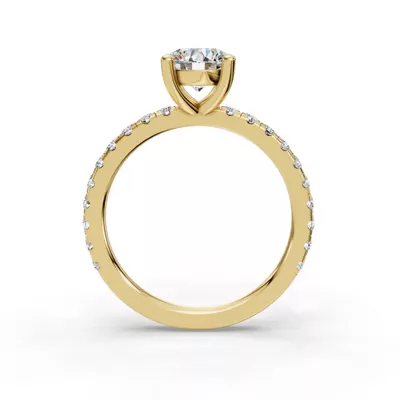 Kennedy Majestic Pavé Accent Engagement Ring
