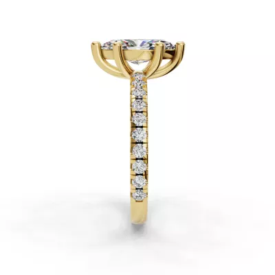 Kennedy Majestic Pavé Accent Engagement Ring