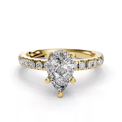 Kennedy Majestic Pavé Accent Engagement Ring