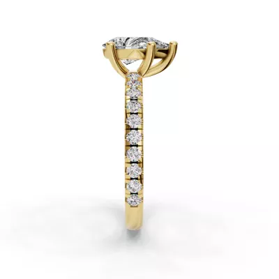 Kennedy Majestic Pavé Accent Engagement Ring