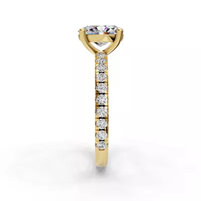 Kennedy Majestic Pavé Accent Engagement Ring