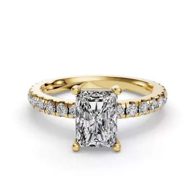 Kennedy Majestic Pavé Accent Engagement Ring