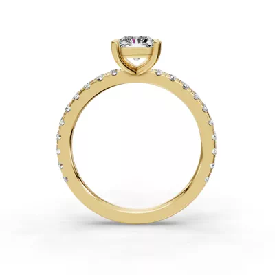 Kennedy Majestic Pavé Accent Engagement Ring
