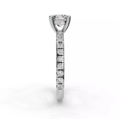 Kennedy Majestic Pavé Accent Engagement Ring