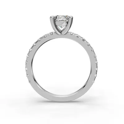 Kennedy Majestic Pavé Accent Engagement Ring