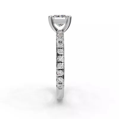 Kennedy Majestic Pavé Accent Engagement Ring