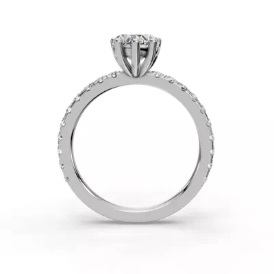 Kennedy Majestic Pavé Accent Engagement Ring