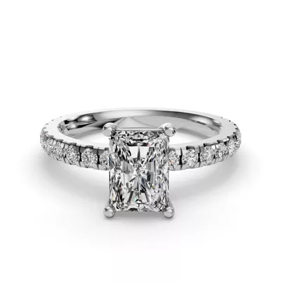 Kennedy Majestic Pavé Accent Engagement Ring