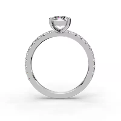 Kennedy Majestic Pavé Accent Engagement Ring