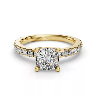 Kennedy Majestic Pavé Accent Engagement Ring