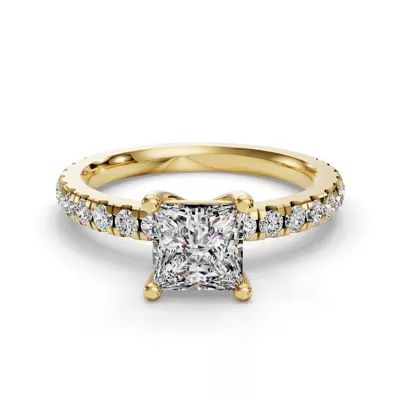 Kennedy Majestic Pavé Accent Engagement Ring