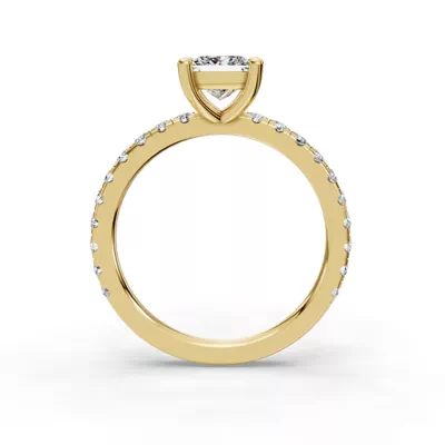 Kennedy Majestic Pavé Accent Engagement Ring