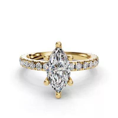 Kennedy Majestic Pavé Accent Engagement Ring