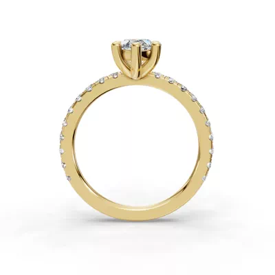 Kennedy Majestic Pavé Accent Engagement Ring