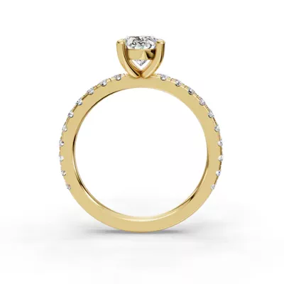 Kennedy Majestic Pavé Accent Engagement Ring