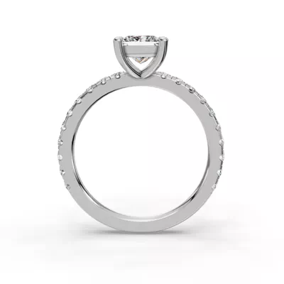 Kennedy Majestic Pavé Accent Engagement Ring