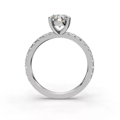 Kennedy Majestic Pavé Accent Engagement Ring
