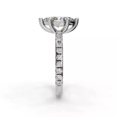 Kennedy Majestic Pavé Accent Engagement Ring