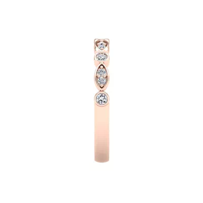 Avery Round And Marquise Diamond Band