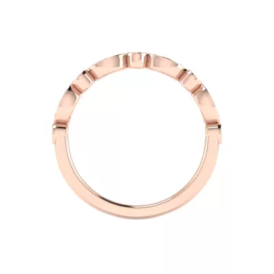 Avery Round And Marquise Diamond Band