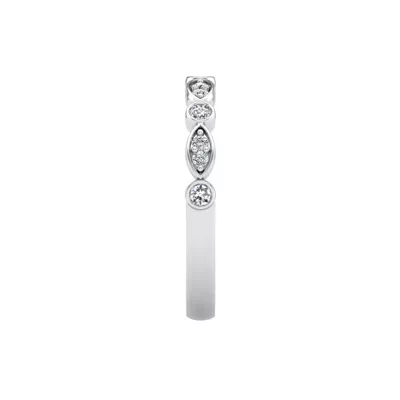 Avery Round And Marquise Diamond Band