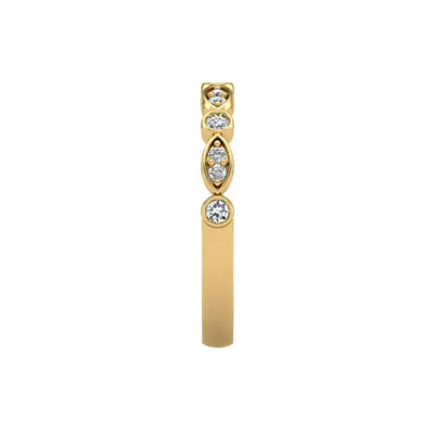 Avery Round And Marquise Diamond Band