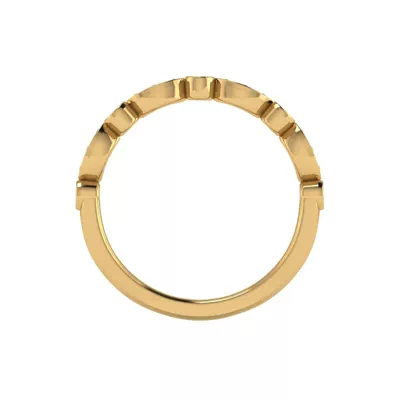 Avery Round And Marquise Diamond Band
