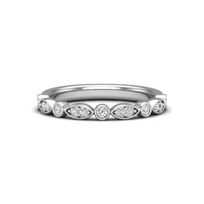 Avery Round And Marquise Diamond Band