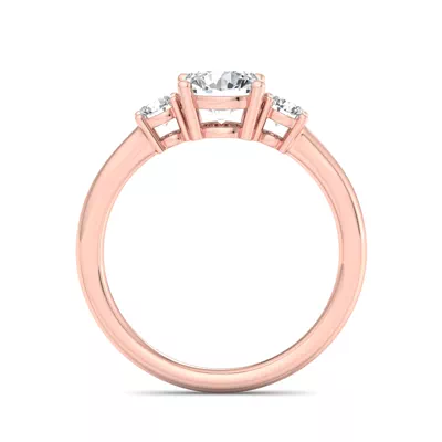 Hallie Three Stone Engagement Ring