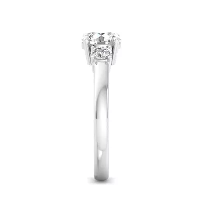 Hallie Three Stone Engagement Ring