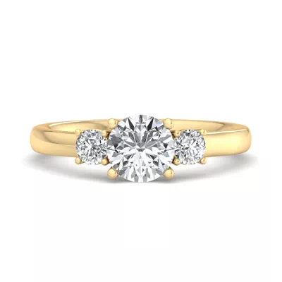 Hallie Three Stone Engagement Ring