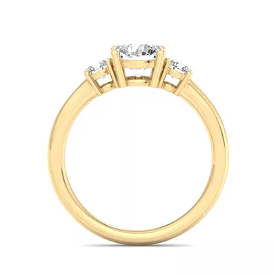 Hallie Three Stone Engagement Ring