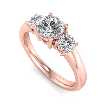 Wynter Three Stone Engagement Ring